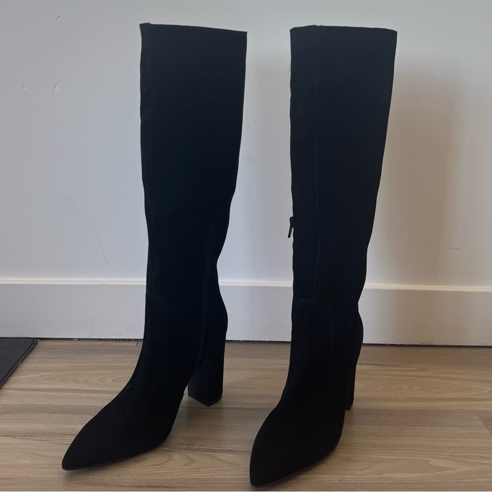 Steve Madden Women's Evey Tall Wide Calf Boots - Suede - Never worn